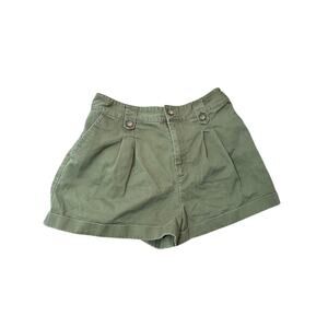 Forever 21 Army Green Shorts High Waist Elastic Women’s Sz Large